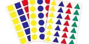 Gomets formas geométricos 12 hojas