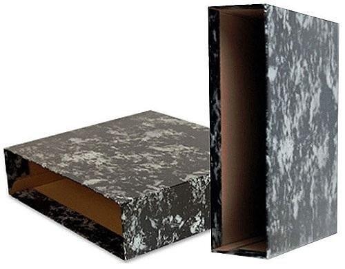 Caja para archivador jaspeado