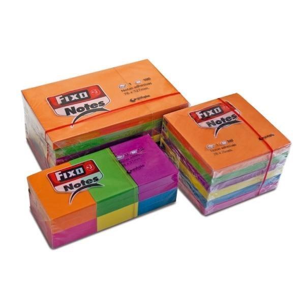 NOTAS ADHESIVAS COLORES NEON BLOC 100 HOJAS