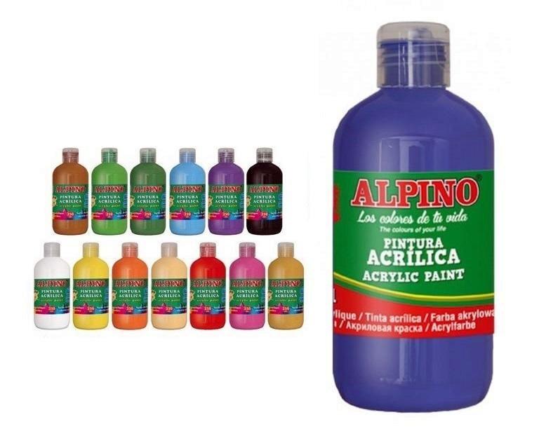 Pintura Acrílica Escolar 250ml.