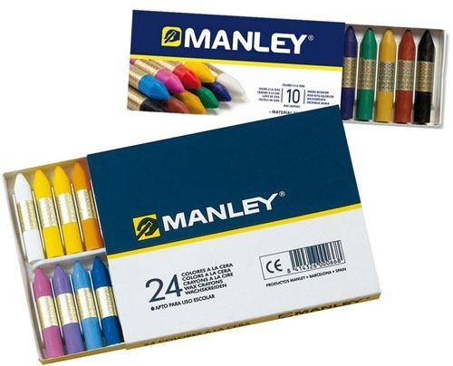 Ceras MANLEY Expositor 16 colores, 12 ceras p/col. Manley MF-P0400 —  latiendadelmaestro