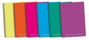 CUADERNO MONOCOLOR FOLIO 80H TAPA BLANDA