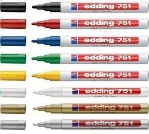Marcador Edding 751 Tinta opaca