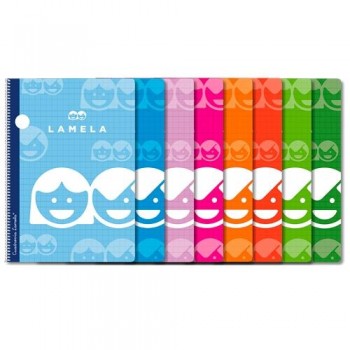 Cuaderno lamela espiral folio 80 hojas