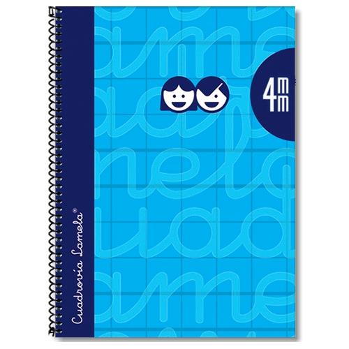 Cuaderno Cuadrovia Lamela 4 mm Fº 80 Hj 70 Gr Azul 7Fte004. Cuadernos y  libretas lamela . La Superpapelería
