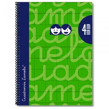 Cuaderno tapa extradura 4º 80 hojas 4 mm