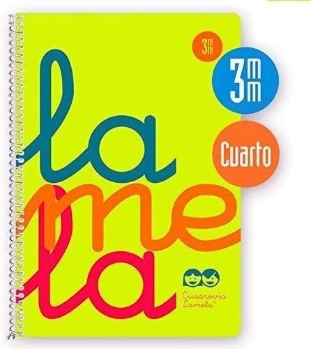 Cuaderno espiral Cuarto flúor 80 h 3 mm