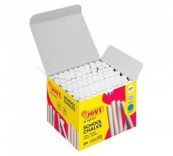 Tizas blancas antipolvo caja 100 ud