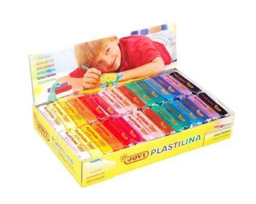 CAJA DE 30 UNIDADES PLASTILINA 50 GRAMOS