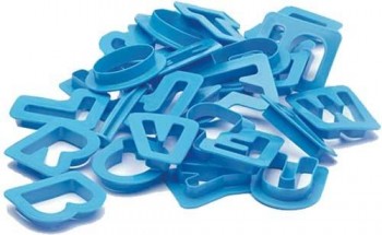 Moldes plastilina abecedario 26 ud