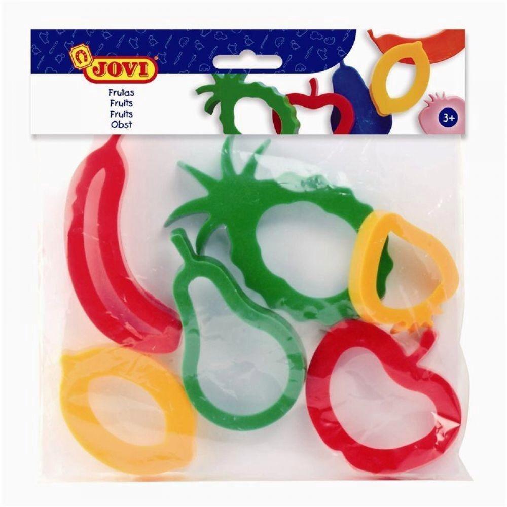 Moldes plastilina frutas 6 ud