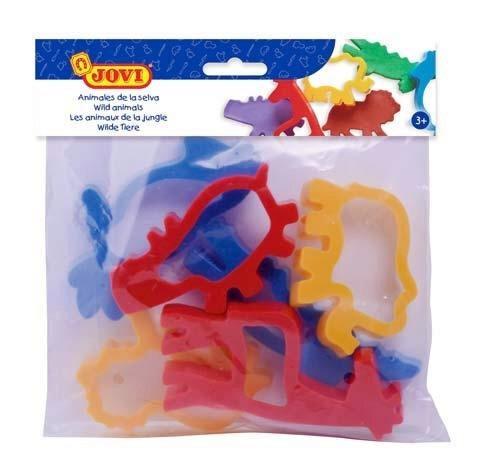 Moldes plastilina animales jungla 6 ud
