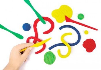 Modeladores plastilina plástico colores 5 modelos bote 48 ud