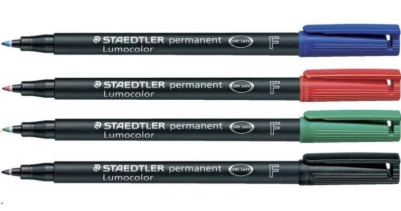 ROTULADOR PERMANENTE STAEDTLER LUMOCOLOR PUNTA F 0,6 mm
