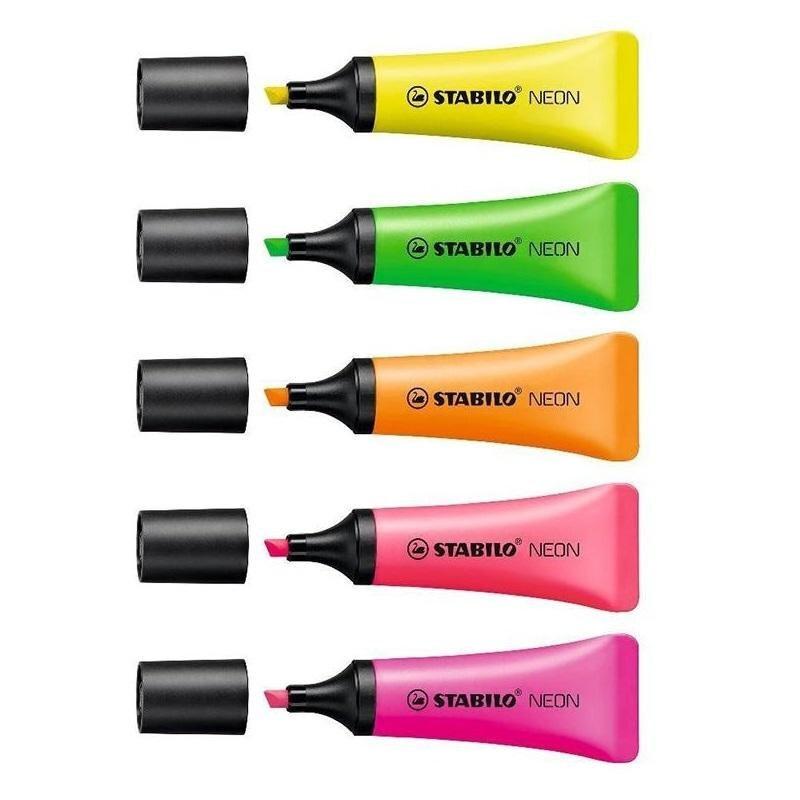 MARCADOR FLUORESCENTE STABILO NEON 2 - 5 mm
