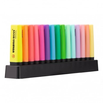 ROTULADORES STABILO BOSS SET 15 COLORES 2 - 5 mm