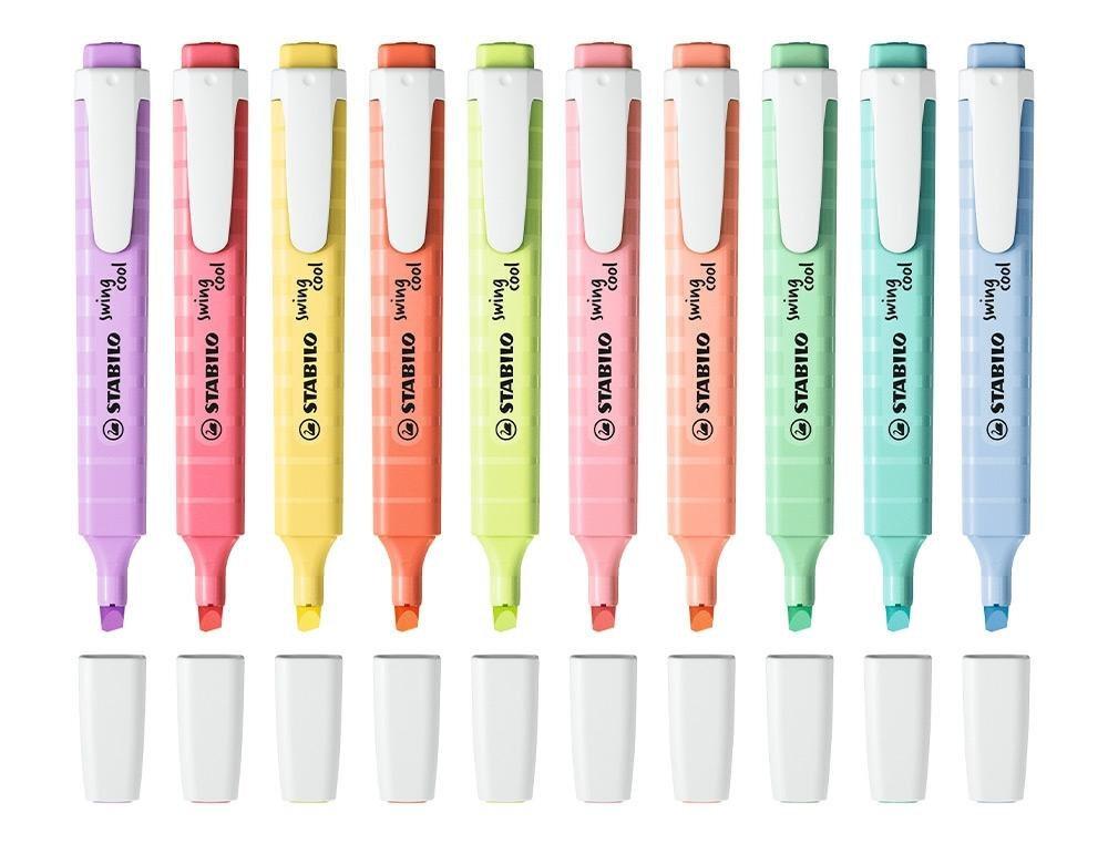 MARCADOR FLUORECENTE STABILO SWING COOL PASTEL  1 - 4 mm