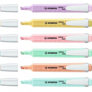 MARCADOR FLUORECENTE STABILO SWING COOL PASTEL  1 - 4 mm