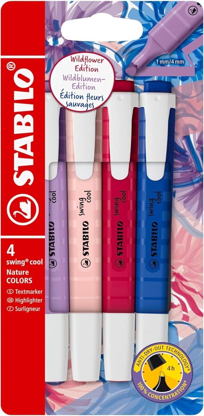 (66) MARCADOR STABILO SWING COOL WILDFLOWER 4 COLORES