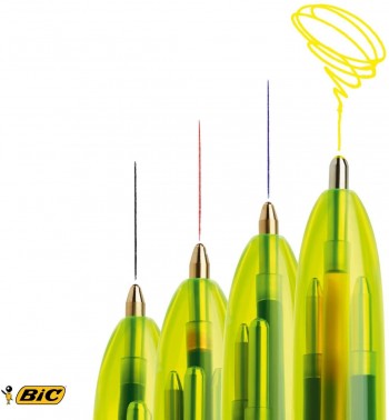 BOLÍGRAFO BIC 4 COLORES FLUO 1 - 1,6 mm