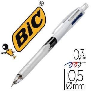 BOLÍGRAFO BIC 4 COLORES 3 EN 1 CON PORTAMINAS 0,7mm