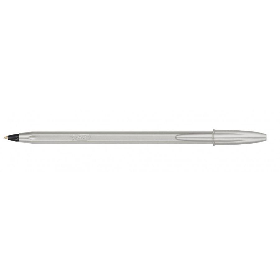 (66) BOLIGRAFO CRISTAL GLACE PLATA ESCRITURA NEGRA