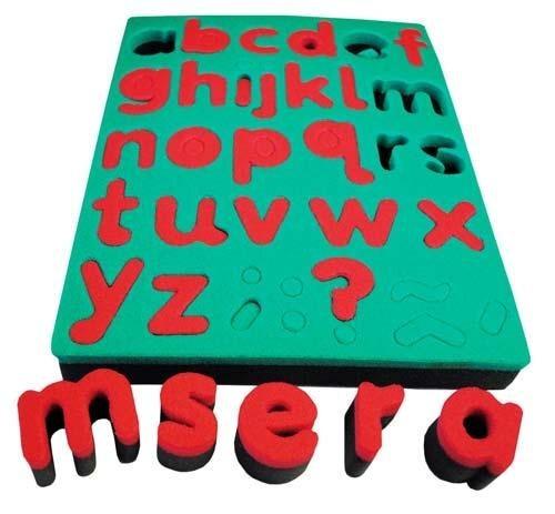 Esponjas de alfabeto en minúsculas