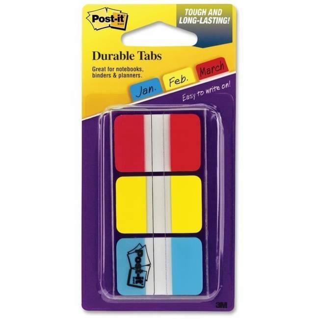 INDEX POST-IT MEDIANO RIGIDOS 22 X COLOR ROJO/AMARILLO/AZUL