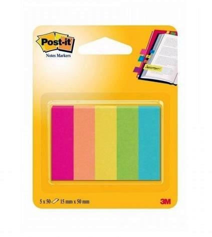 PACK DE 5 BLOCS MININOTAS POST-IT NEON (100 HOJAS TACO)