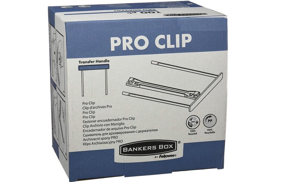 FASTENERS DE PLASTICO FELLOWES CLIP 100 UNIDADES BLANCO