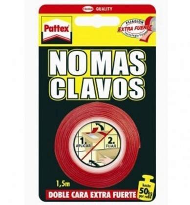 CINTA DOBLE CARA PATTEX NO MAS CLAVOS