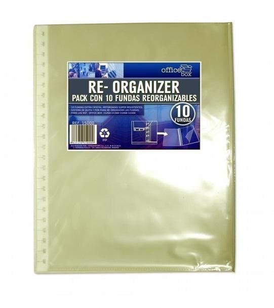 PACK DE 10 FUNDAS OFFICE BOX CARPETAS REORGANIZABLE