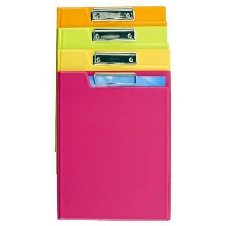 SOPORTE PINZA CON TAPA  PVC TAMAÑO FOLIO