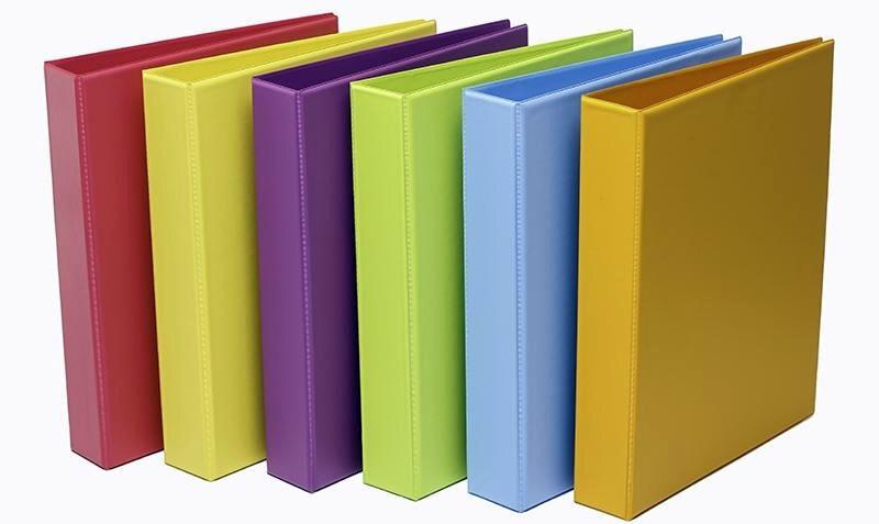 CARPETA FOLIO PVC 4 ANILLAS COLOR FUN 6 COLORES SURTIDOS