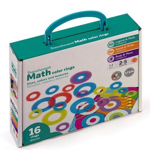 Aros matemáticas traslúcidos de colores
