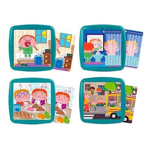 Puzzles Hábitos Diarios 4 ud