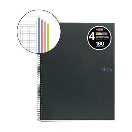 CUADERNO MIQUELRIUS NOTE BOOK 4 CARTON EXTRADURO 160H