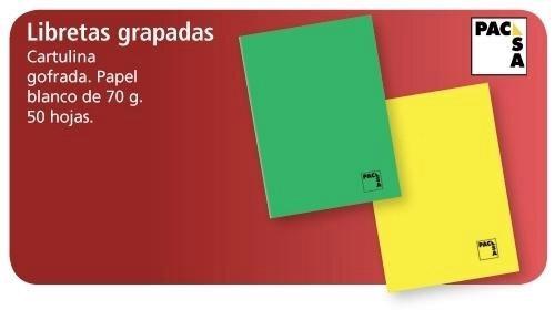 LIBRETA PACSA GRAPADAS 50 HOJAS
