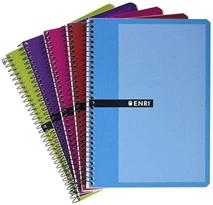 CUADERNOS ESPIRAL ENRI TAPA BLANDA 80 HOJAS CUADRÍCULA