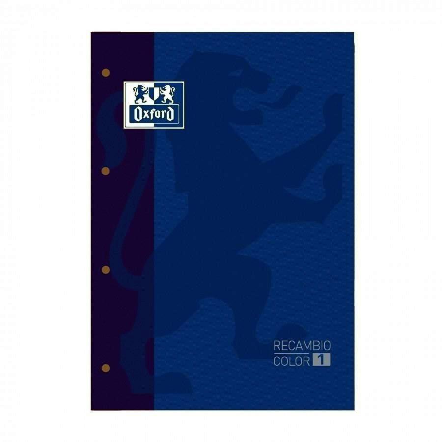 RECAMBIO DE COLOR OXFORD 80 HOJAS 90 GRAMOS CUADRO 5X5 AZUL MARINO