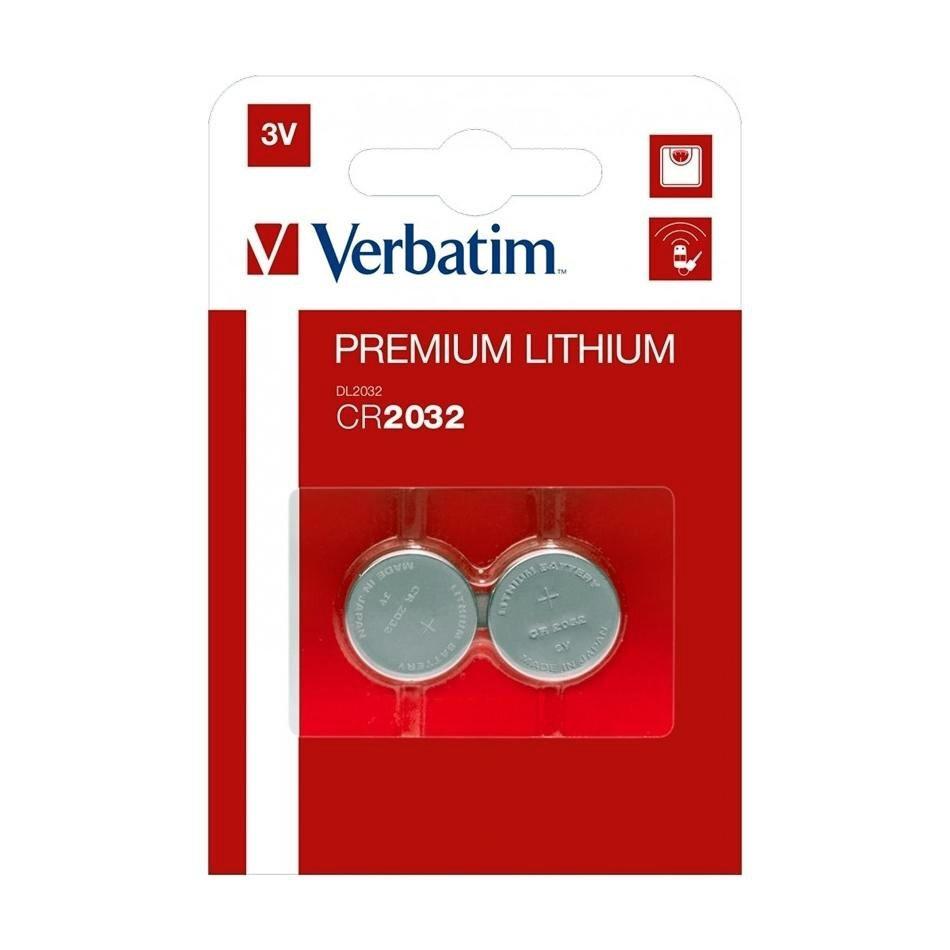 PILAS VERBATIM PLANAS LITIO CR2032 (PACK 4 UDS)