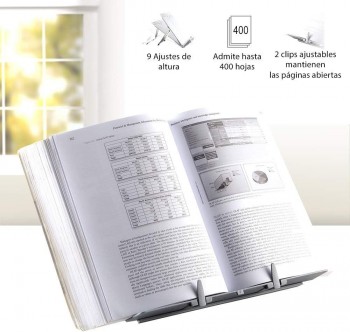 ATRIL LIBROS GRIS GRAFITO