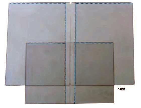 FUNDA PORTAMENU DOBLE TRANSPARENTE TAMAÑO FOLIO PARA PORTAMENU