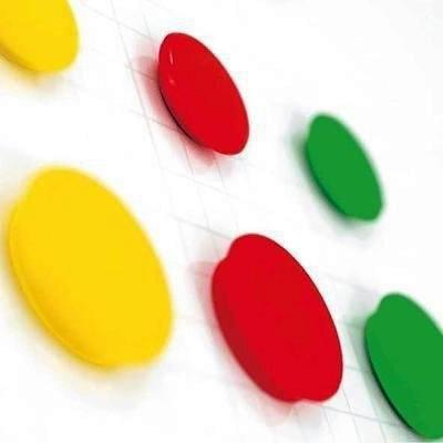 PAQUETE DE IMANES PLANNING SISPLAMO REDONDOS DE 2 CM PACK 6