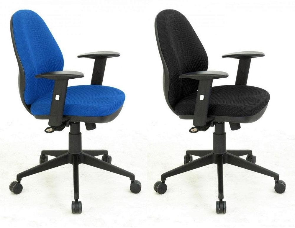 SILLA ERGONOMICA SINCRO TAPIZADA BRAZOS INCLUIDOS