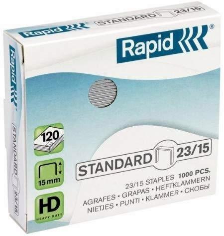 GRAPAS 23/15 CAJA 1000 GALVANIZADAS RAPID