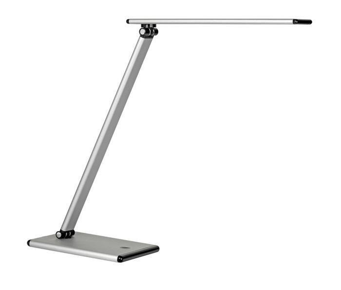 LAMPARA DE ESCRITORIO LED TERRA GRIS METALIZADO