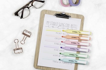 ROTULADOR FLUORESCENTE STABILO SWING COOL PASTEL ESTUCHE DE 6 UNIDADES