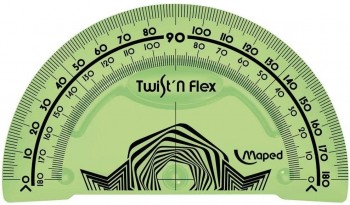 TRANSPORTADOR 180º TWIST FLEX MAPED