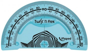 TRANSPORTADOR 180º TWIST FLEX MAPED